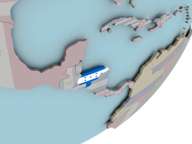 Honduras bayraklı dünya üzerinde