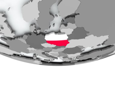 Polonya bayrağı dünya üzerinde