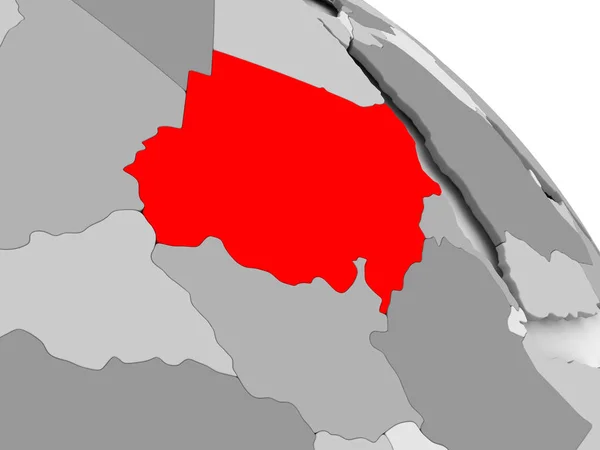 El mapa de sudan — Foto de Stock