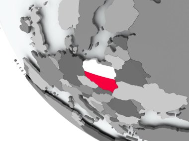 Polonya bayrağı siyasi dünya üzerinde