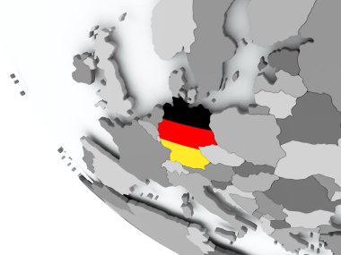 Almanya bayrağı siyasi dünya üzerinde
