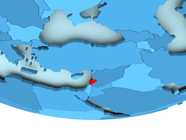 Lübnan'da mavi haritada kırmızı