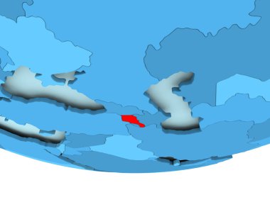 Mavi haritada kırmızı Ermenistan'da