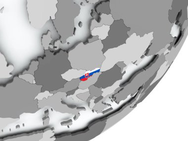 Harita Slovakya bayrağı