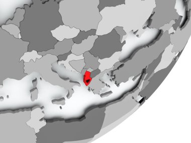 Harita Arnavutluk bayrağı