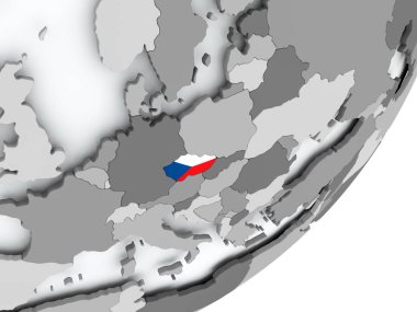 Harita Çek Cumhuriyeti bayrağı