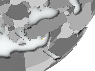 Harita Kıbrıs bayrağı