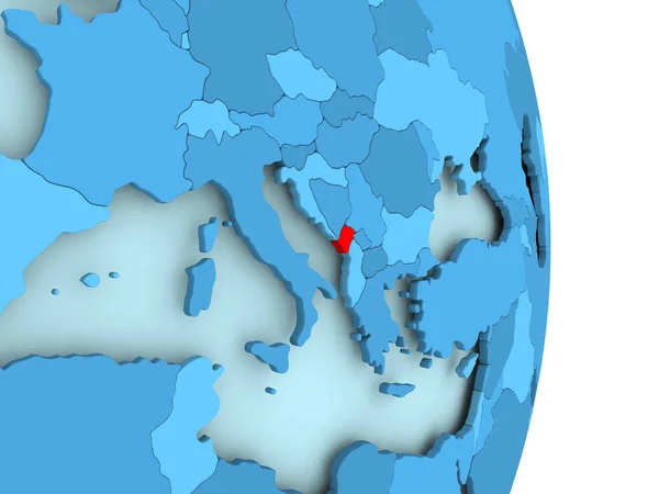 Karadağ Haritası kırmızı — Stok fotoğraf