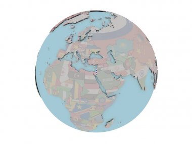 İsrail bayrağı dünya üzerinde