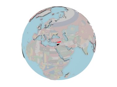 Suriye bayrağı dünya üzerinde