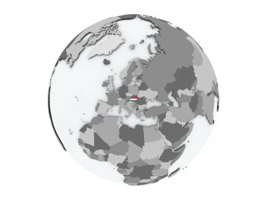 Macaristan izole küre üzerinde