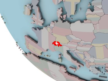 İsviçre bayrağı çizim ile