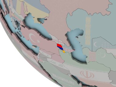 Ermenistan bayrağı çizim ile