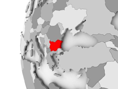 Bulgaristan gri dünya üzerinde