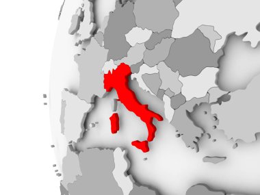 İtalya gri dünya üzerinde
