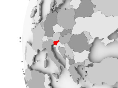 Slovenya gri dünya üzerinde