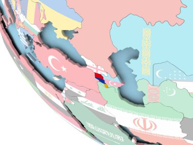Ermenistan bayrağı dünya üzerinde
