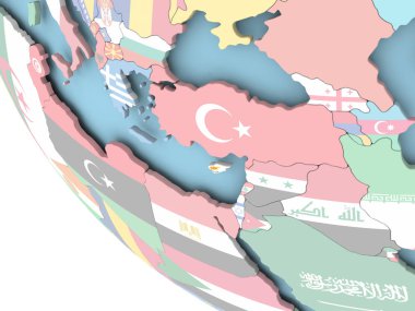 Kıbrıs bayrağı dünya üzerinde