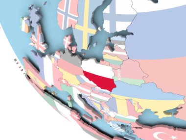 Polonya bayrağı dünya üzerinde