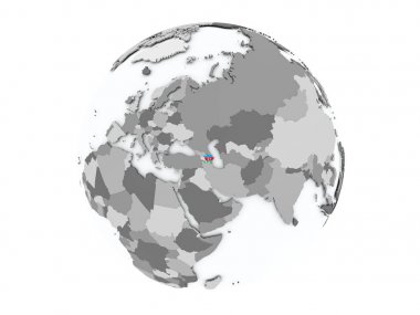 Azerbaycan izole küre üzerinde