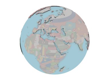 İsrail bayrağı dünya üzerinde