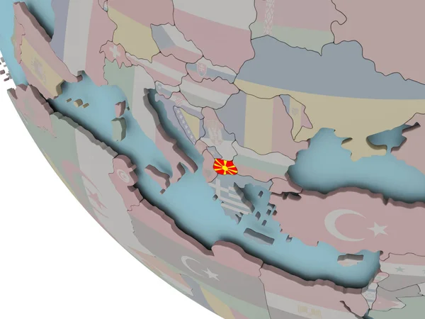 Macedónia-zászló illusztráció — Stock Fotó