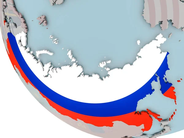 Rússia com bandeira ilustração — Fotografia de Stock