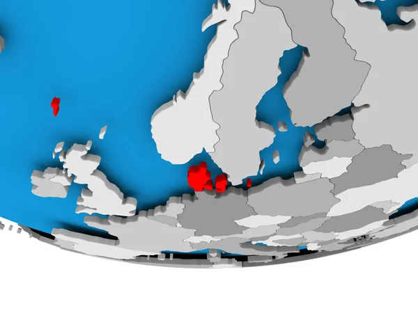 Dánia a világon — Stock Fotó