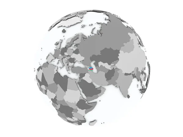 Azerbejdżan na całym świecie na białym tle — Zdjęcie stockowe