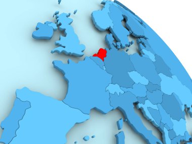 Mavi dünya üzerinde Hollanda