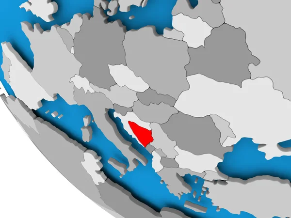 Bosnia y Herzegovina en el mundo político —  Fotos de Stock