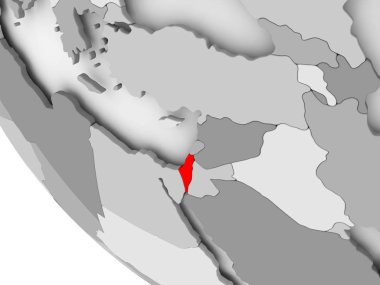 İsrail Haritası kırmızı