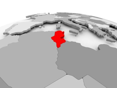 Tunus gri dünya üzerinde