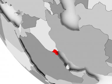 Kuveyt Haritası kırmızı