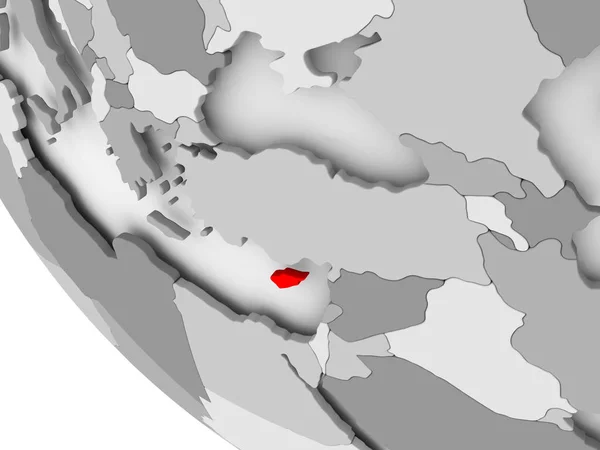 Piros-Ciprus Térkép — Stock Fotó