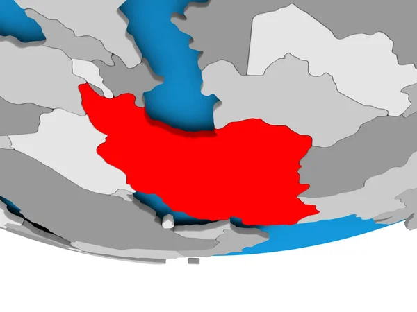 İran dünya üzerinde — Stok fotoğraf