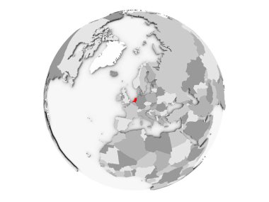 Hollanda gri Globe izole
