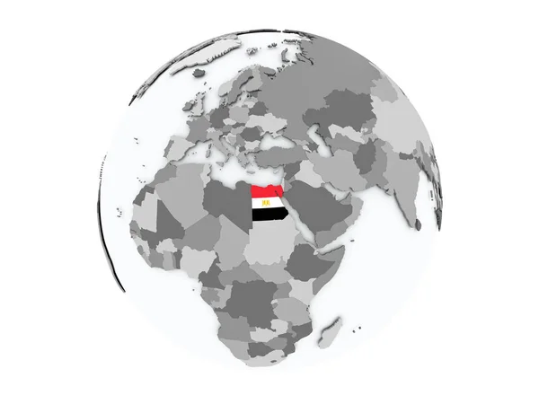 Egitto isolato sul globo — Foto Stock