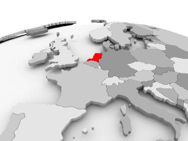 Hollanda gri dünya üzerinde