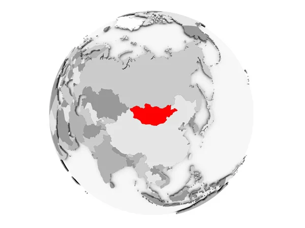 Μογγολία στον γκρίζο κόσμο απομονωμένο — Φωτογραφία Αρχείου