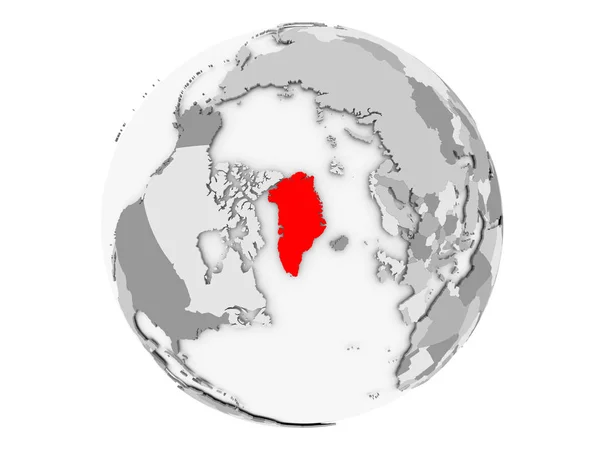 회색 세계 고립에 그린란드 — 스톡 사진