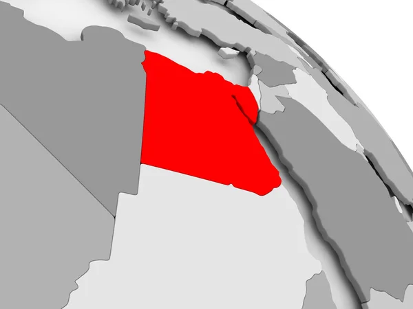 La mappa di Egitto — Foto Stock