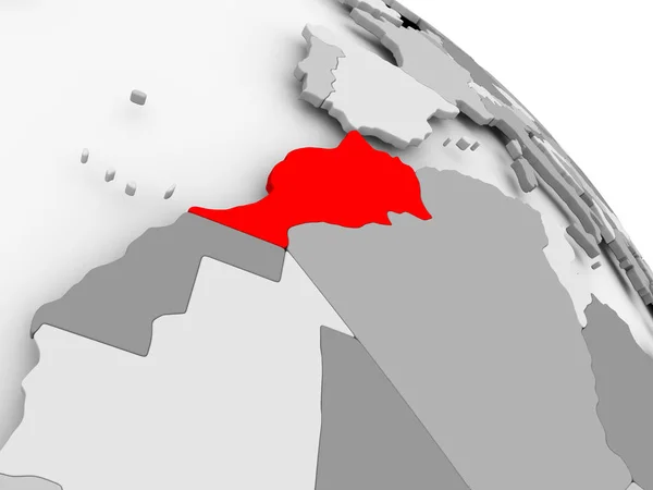 O mapa de Marrocos — Fotografia de Stock