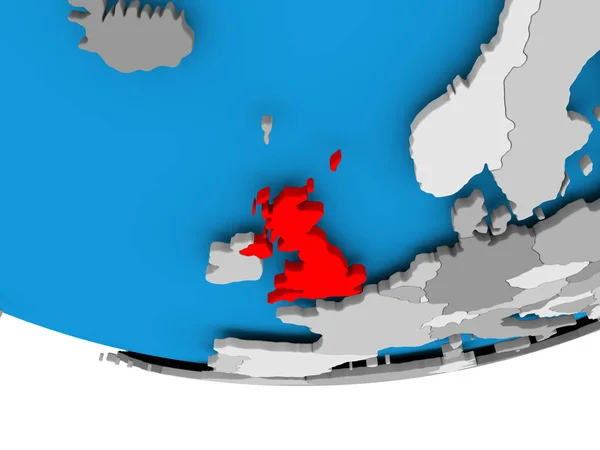 Nederland op de wereldbol — Stockfoto