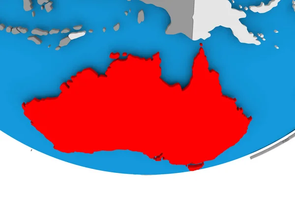 Australia en Globe — Foto de Stock