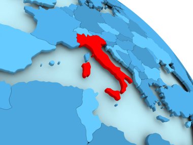 Mavi dünya üzerinde İtalya