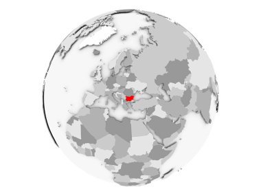 Bulgaristan gri Globe izole