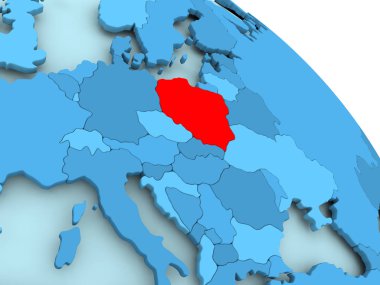 Mavi dünya üzerinde Polonya