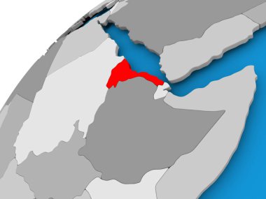Eritre Haritası kırmızı