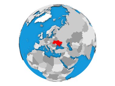Ukrayna izole küre üzerinde